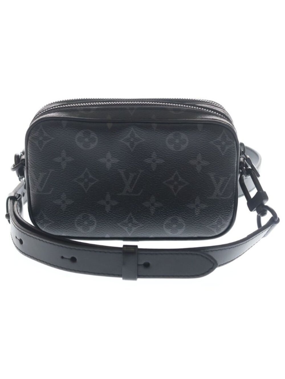 Louis Vuitton Monogram Eclipse Wearable Wallet Mini Shoulder Bag Black Leather - Picture 2 of 7